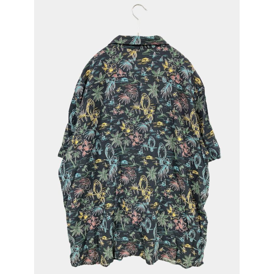 Goodiellow シャツ/ブラウス XXL ブラック 花柄・ボタニカル柄 その他総柄 ミドル丈 半袖 オープンカラー メンズ |  | 01