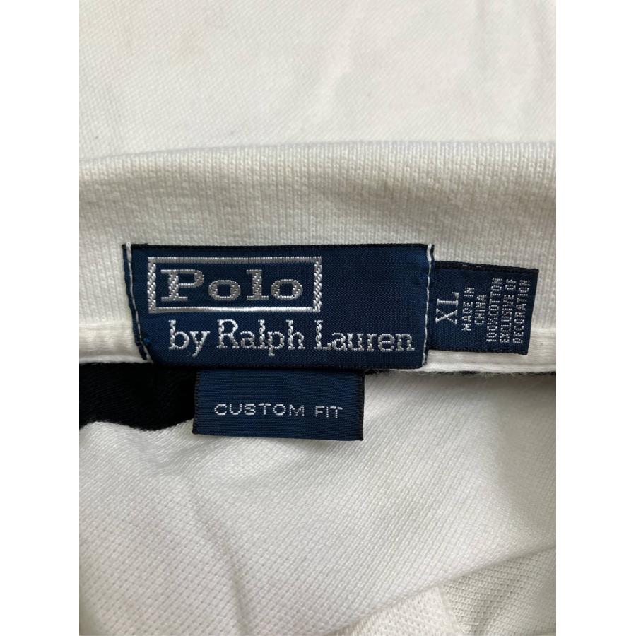 Polo by Ralph Lauren ポロバイラルフローレン ポロシャツ XL ホワイト ボーダー柄 ワンポイント ブランドロゴ 刺繍 メンズ |  | 02