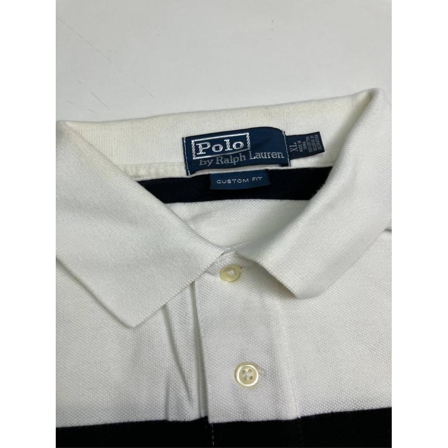 Polo by Ralph Lauren ポロバイラルフローレン ポロシャツ XL ホワイト ボーダー柄 ワンポイント ブランドロゴ 刺繍 メンズ |  | 05