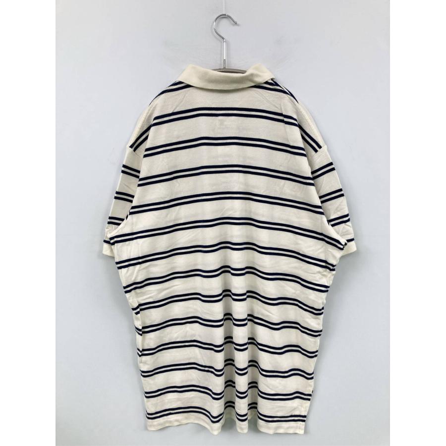 Polo by Ralph Lauren ポロバイラルフローレン ポロシャツ XL アイボリー ボーダー柄 ワンポイント ブランドロゴ 刺繍 メンズ |  | 01