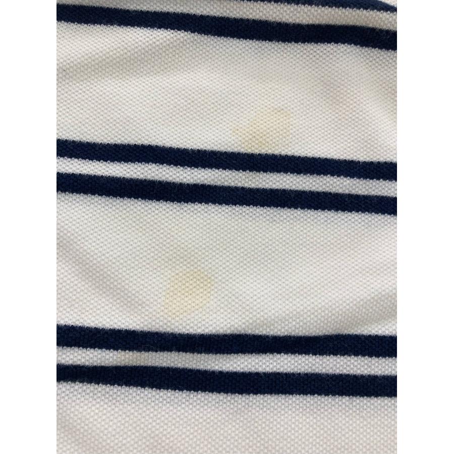 Polo by Ralph Lauren ポロバイラルフローレン ポロシャツ XL アイボリー ボーダー柄 ワンポイント ブランドロゴ 刺繍 メンズ |  | 06