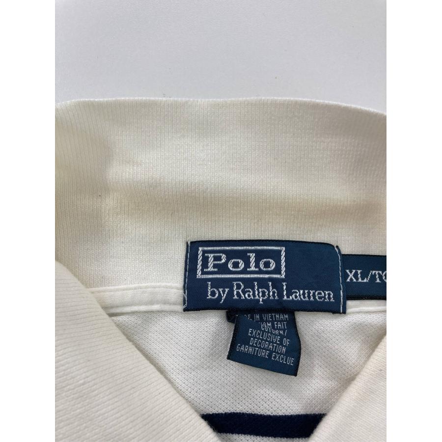 Polo by Ralph Lauren ポロバイラルフローレン ポロシャツ XL アイボリー ボーダー柄 ワンポイント ブランドロゴ 刺繍 メンズ |  | 08