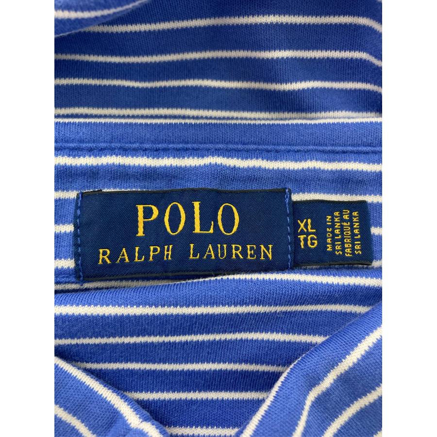 Polo Ralph Lauren ポロラルフローレン ポロシャツ XL ブルー ボーダー柄 ワンポイント ブランドロゴ 刺繍 半袖 メンズ |  | 03