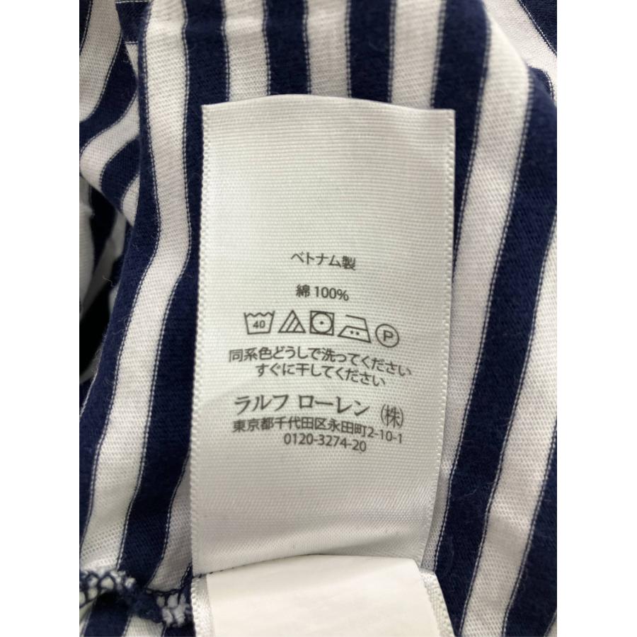 Polo Ralph Lauren ポロラルフローレン ポロシャツ XL ネイビー ボーダー柄 ワンポイント ブランドロゴ 刺繍 半袖 メンズ |  | 04
