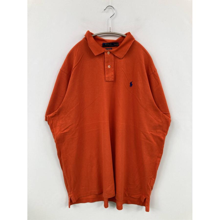 Polo Ralph Lauren ポロラルフローレン ポロシャツ XXL オレンジ 無地 ワンポイント ブランドロゴ 半袖 メンズ | 