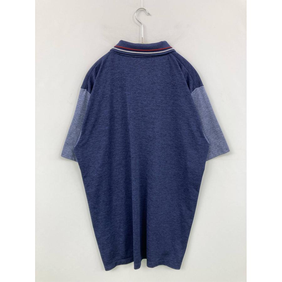 UNIQLO JW Anderson ユニクロジェイダブリューアンダーソン ポロシャツ XL ネイビー 無地 ライン柄 半袖 メンズ |  | 01