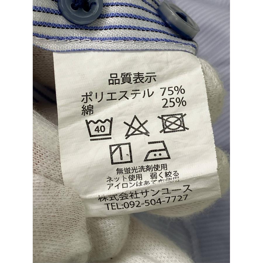 ALL IN FOR JPC ビジネスシャツ 5L ブルー コットン ストライプ柄 長袖 ボタンダウン レギュラーカラー メンズ |  | 04