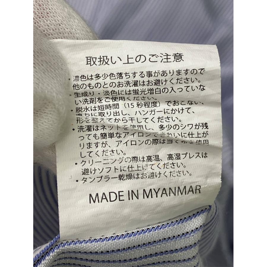 ALL IN FOR JPC ビジネスシャツ 5L ブルー コットン ストライプ柄 長袖 ボタンダウン レギュラーカラー メンズ |  | 05