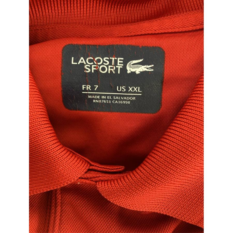 LACOSTE SPORT ラコステスポーツ ポロシャツ XXL レッド 無地 ワンポイント 半袖 ブランドロゴ メンズ |  | 02