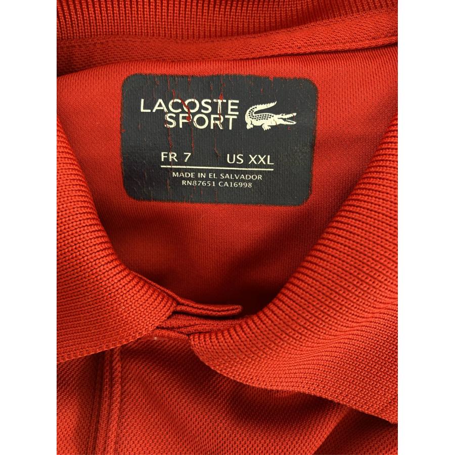 LACOSTE SPORT ラコステスポーツ ポロシャツ XXL レッド 無地 ワンポイント 半袖 ブランドロゴ メンズ |  | 03
