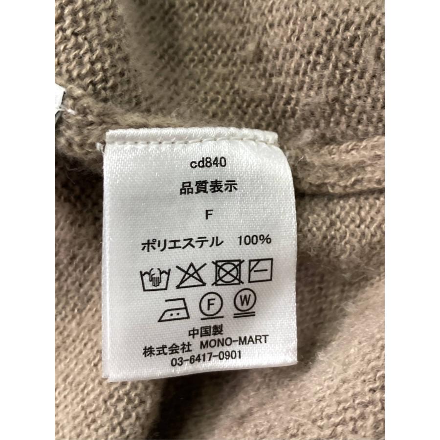 MONO-MART モノマート カーディガン/ボレロ F ベージュ ニット 無地 ショート丈 長袖 レディース | MONO-MART | 04