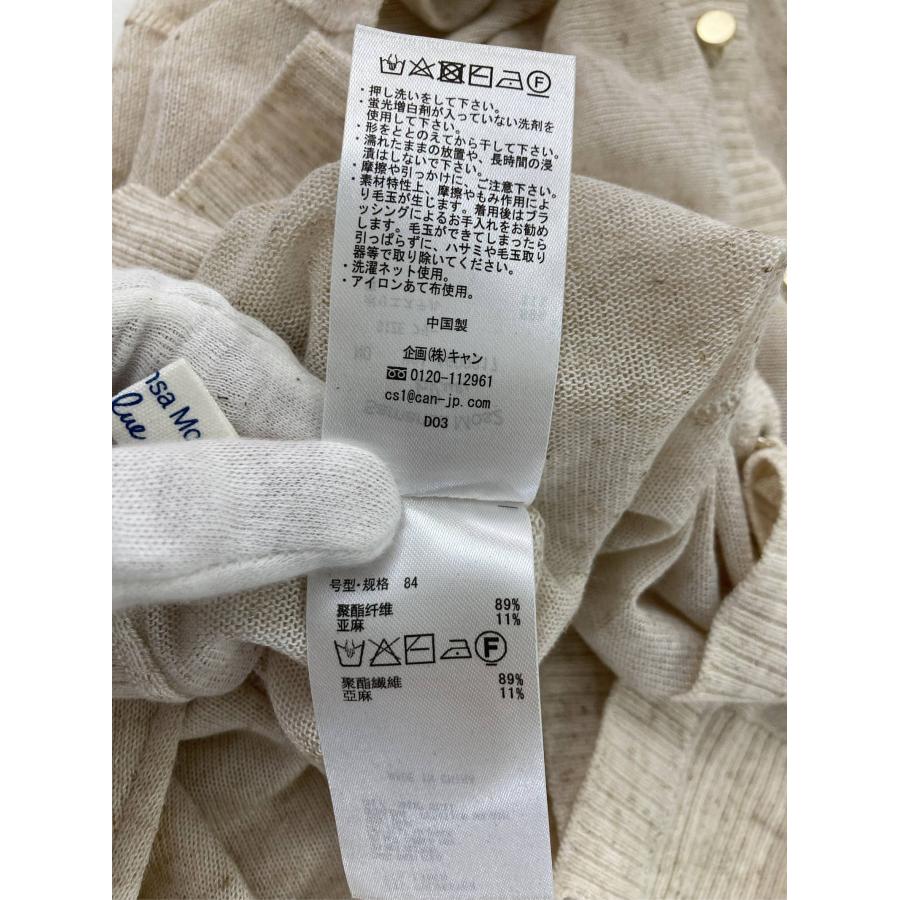 Samansa Mos2 blue サマンサモスモスブルー カーディガン/ボレロ フリー ベージュ リネン・麻 無地 ショート丈 半袖 レディース | Samansa Mos2 blue | 05