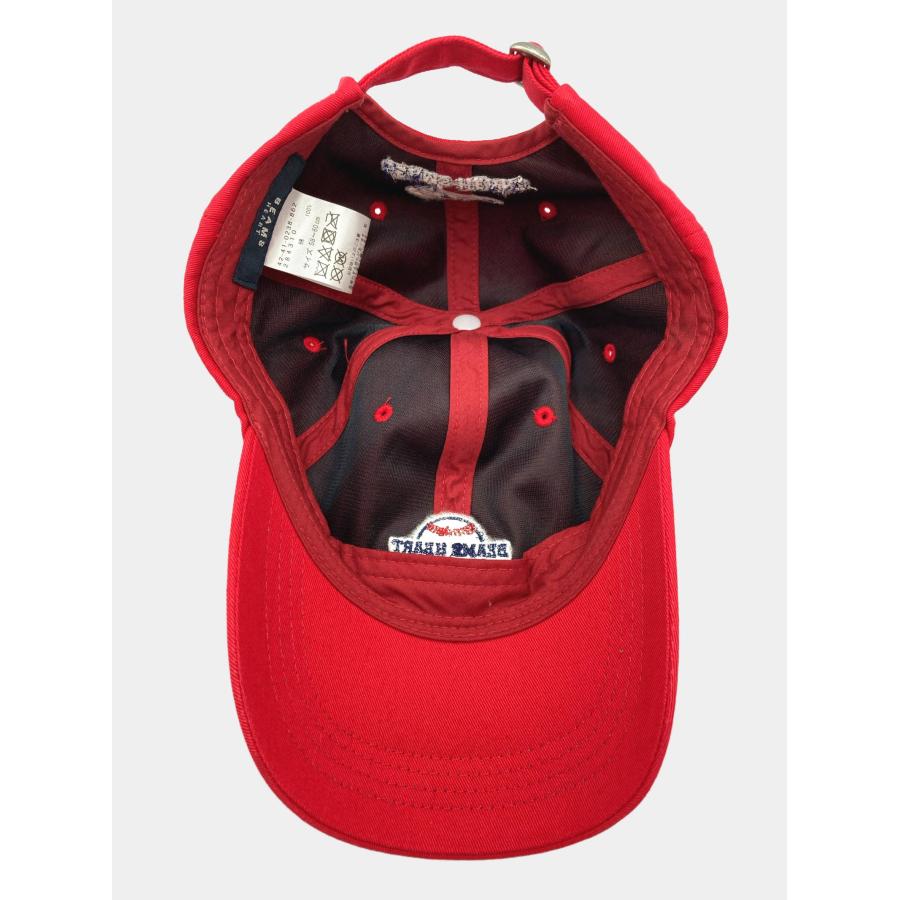 BEAMS HEART ビームスハート キャップ 58-60cm レッド コットン ベースボール メンズ レディース | BEAMS HEART | 03