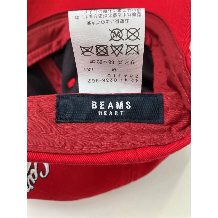 BEAMS HEART ビームスハート キャップ 58-60cm レッド コットン ベースボール メンズ レディース | BEAMS HEART | 04