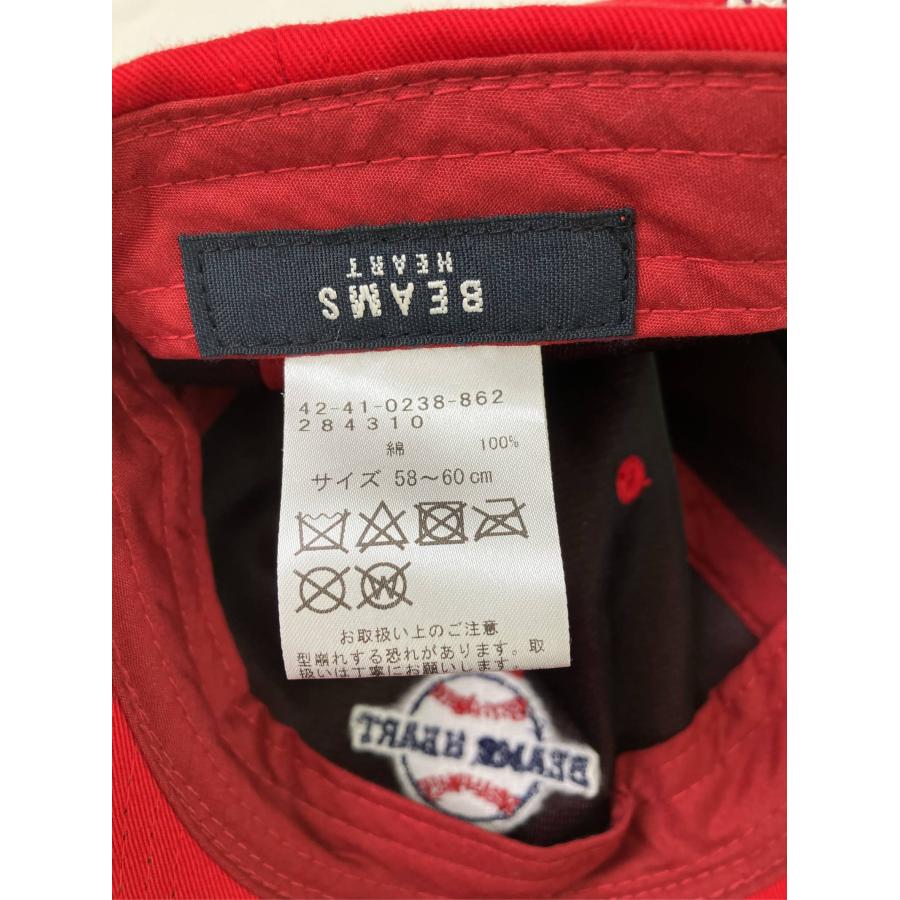 BEAMS HEART ビームスハート キャップ 58-60cm レッド コットン ベースボール メンズ レディース | BEAMS HEART | 05