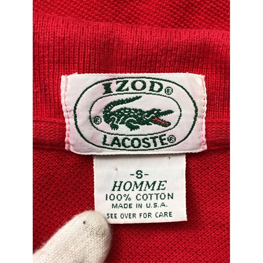 IZOD LACOSTE アイゾッドラコステ ポロシャツ S レッド 無地 ワンポイント ブランドロゴ 半袖 メンズ |  | 02
