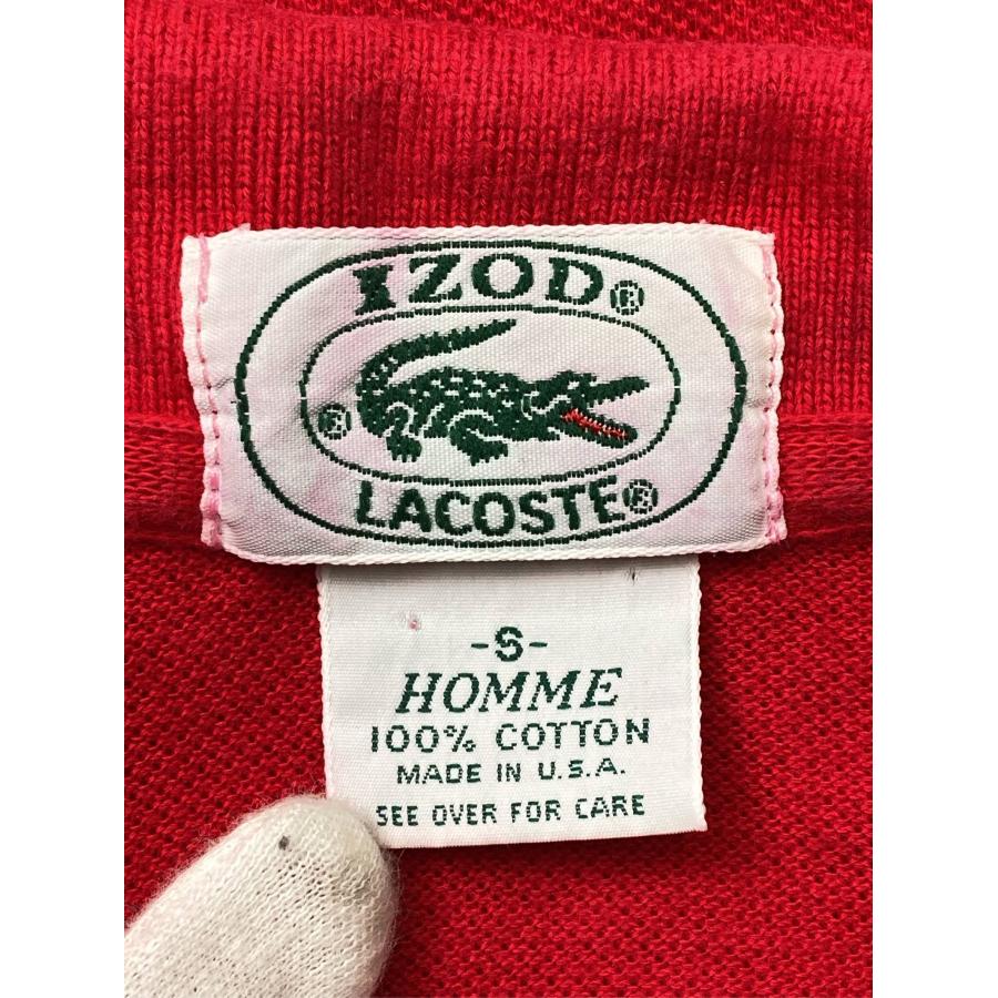 IZOD LACOSTE アイゾッドラコステ ポロシャツ S レッド 無地 ワンポイント ブランドロゴ 半袖 メンズ |  | 03
