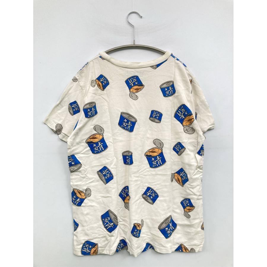 PUNYUS プニュズ Tシャツ/カットソー ホワイト 前面プリント その他総柄 ミドル丈 半袖 クルーネック(丸首) メンズ レディース | PUNYUS | 01