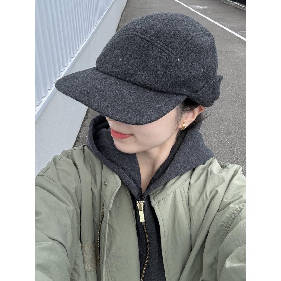 UNIQLO ユニクロ キャップ ONE SIZE グレー ウール・ニット コットン メンズ レディース | 