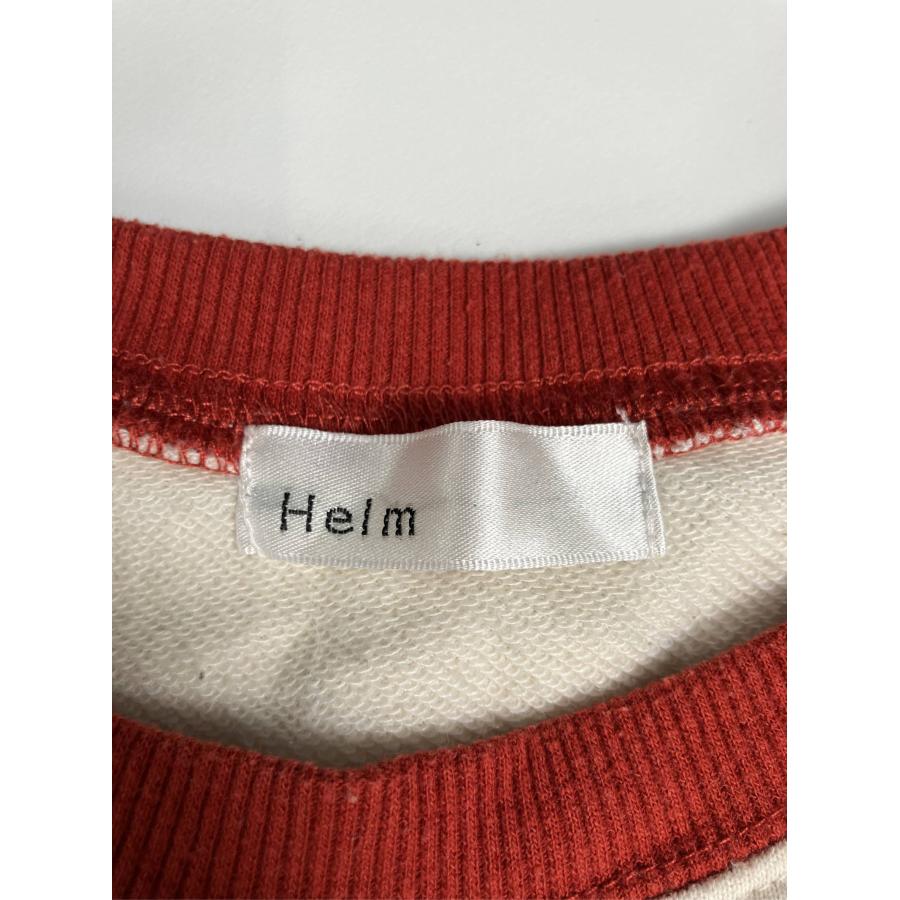 Helm ヘルム スウェット M アイボリー コットン 前面プリント 長袖 レディース |  | 02