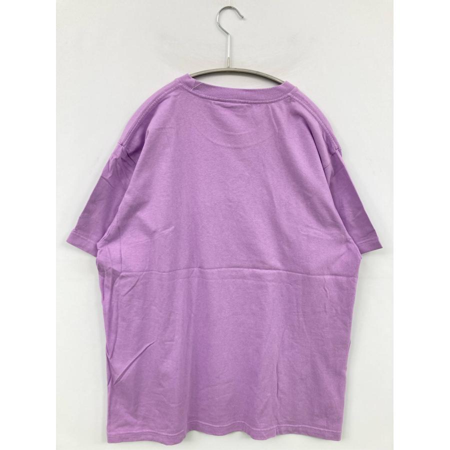 Left Alone レフトアローン Tシャツ/カットソー L パープル 前面プリント ワンポイント 刺繍 ミドル丈 半袖 メンズ レディース |  | 01