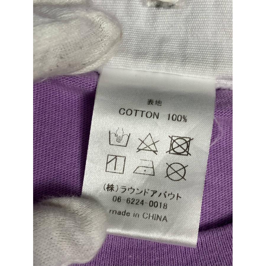 Left Alone レフトアローン Tシャツ/カットソー L パープル 前面プリント ワンポイント 刺繍 ミドル丈 半袖 メンズ レディース |  | 04