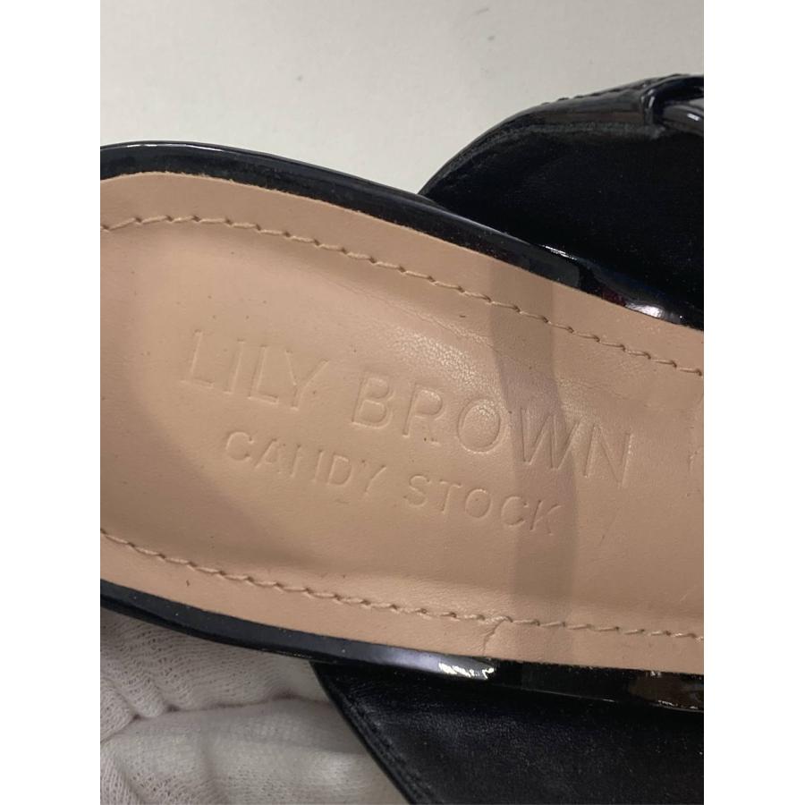 Lily brown リリーブラウン パンプス S ブラック エナメル 無地 ビジュー ポインテッドトゥ ピンヒール 5.1〜7cm レディース |  | 04