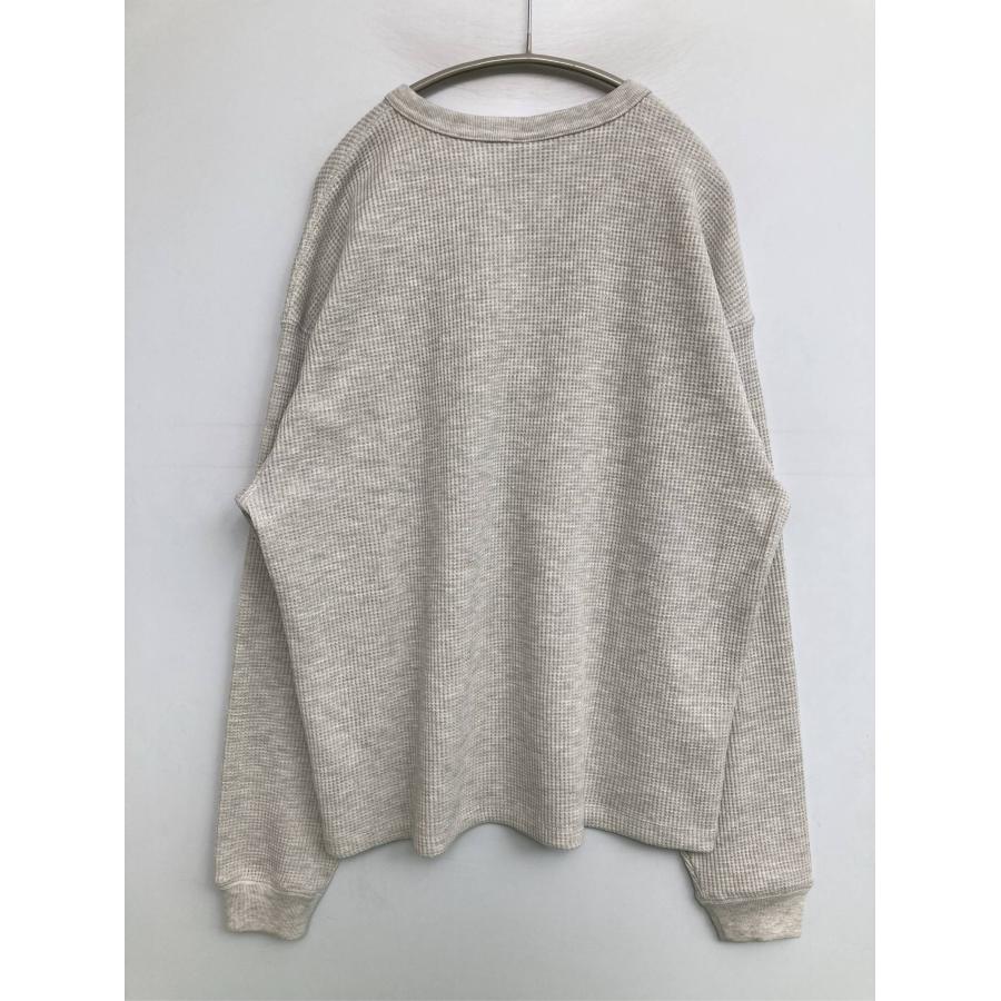 FREAK'S STORE フリークスストア Tシャツ/カットソー S グレー 無地 ミドル丈 長袖 ヘンリーネック クルーネック(丸首) メンズ | FREAK'S STORE | 01
