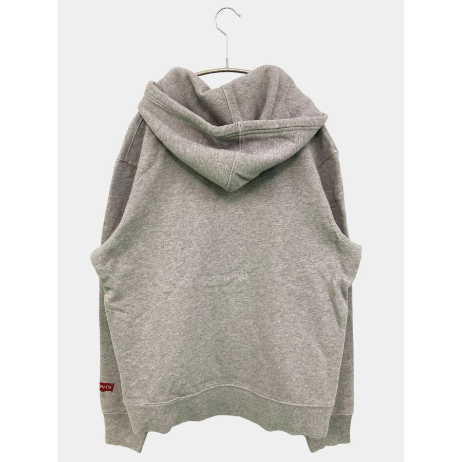 Levi's リーバイス パーカー L グレー コットン 前面プリント ブランドロゴ プルオーバー 長袖 メンズ レディース | Levi's | 01