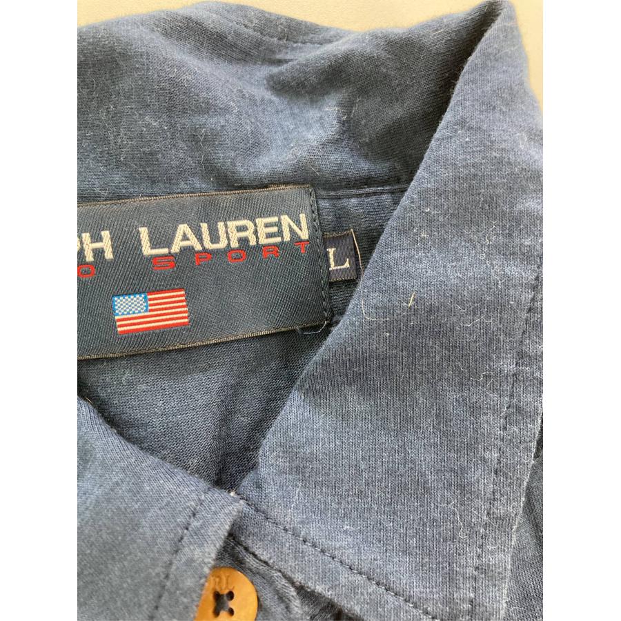 RALPH LAUREN SPORT ラルフローレンスポーツ ポロシャツ L ネイビー 無地 ワンポイント 長袖 レディース |  | 03