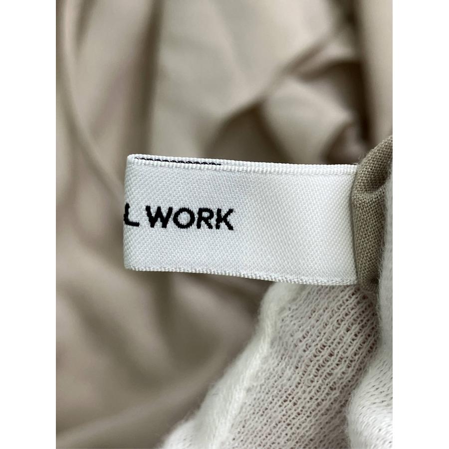 GLOBAL WORK グローバルワーク シャツ/ブラウス M ベージュ 無地 フリル リボン ミドル丈 半端袖 ワイドカラー レディース | GLOBAL WORK | 03