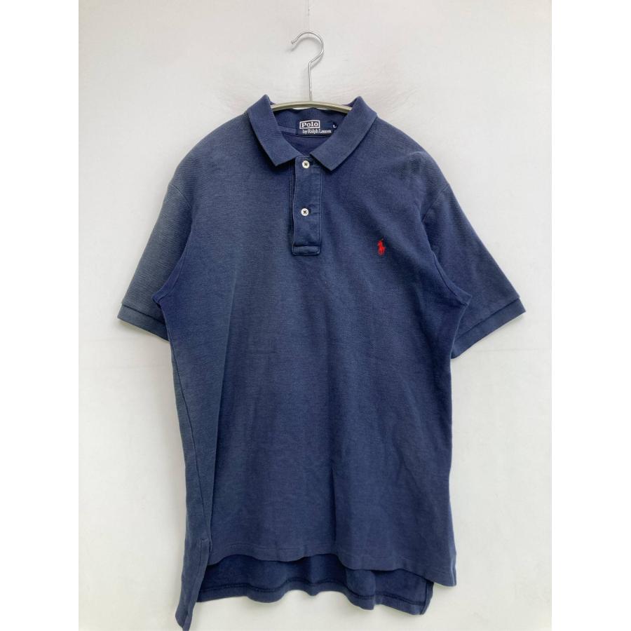 Polo by Ralph Lauren ポロバイラルフローレン ポロシャツ L ネイビー 無地 ワンポイント 半袖 メンズ | 
