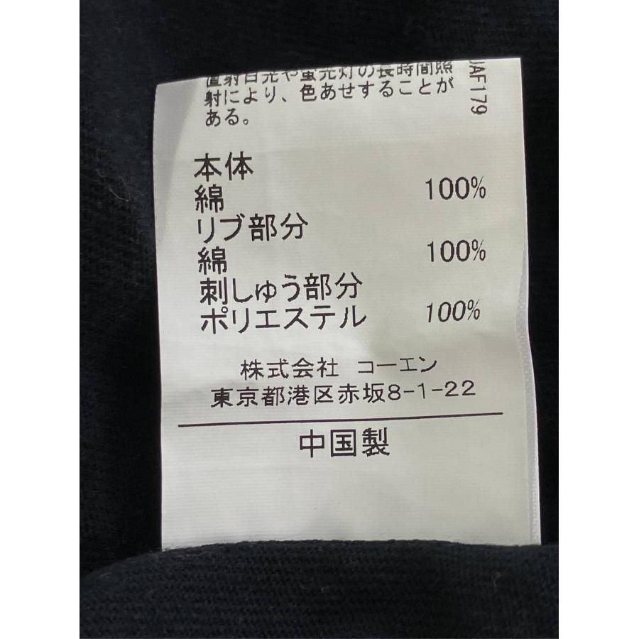 coen コーエン Tシャツ/カットソー LARGE ブラック 無地 ワンポイント 刺繍 ブランドロゴ ミドル丈 半袖 メンズ レディース | coen | 05