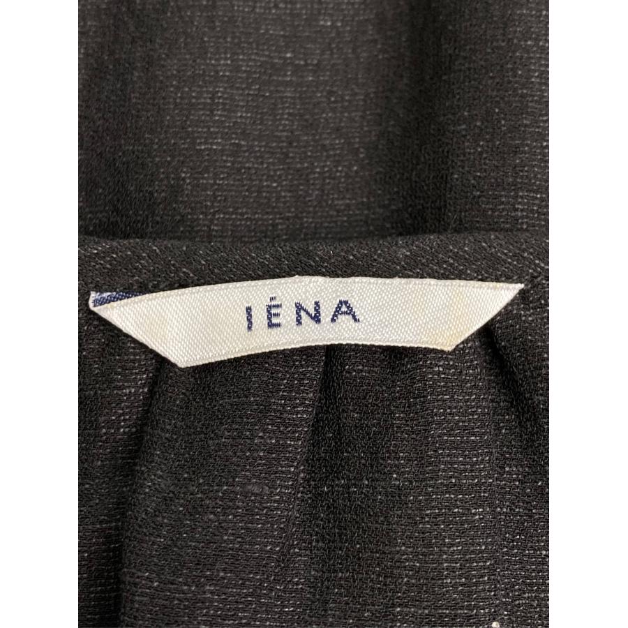 IENA イエナ ワンピース ブラック コットン リネン・麻 無地 フリル リボン 半袖 ショート・ミニ丈 フレア レディース | IENA | 02