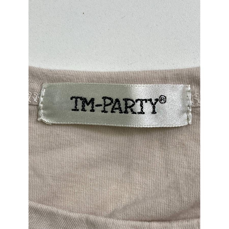 TM-PARTY ティーエムパーティー Tシャツ/カットソー M ベージュ 前面プリント ミドル丈 半袖 クルーネック(丸首) レディース |  | 02