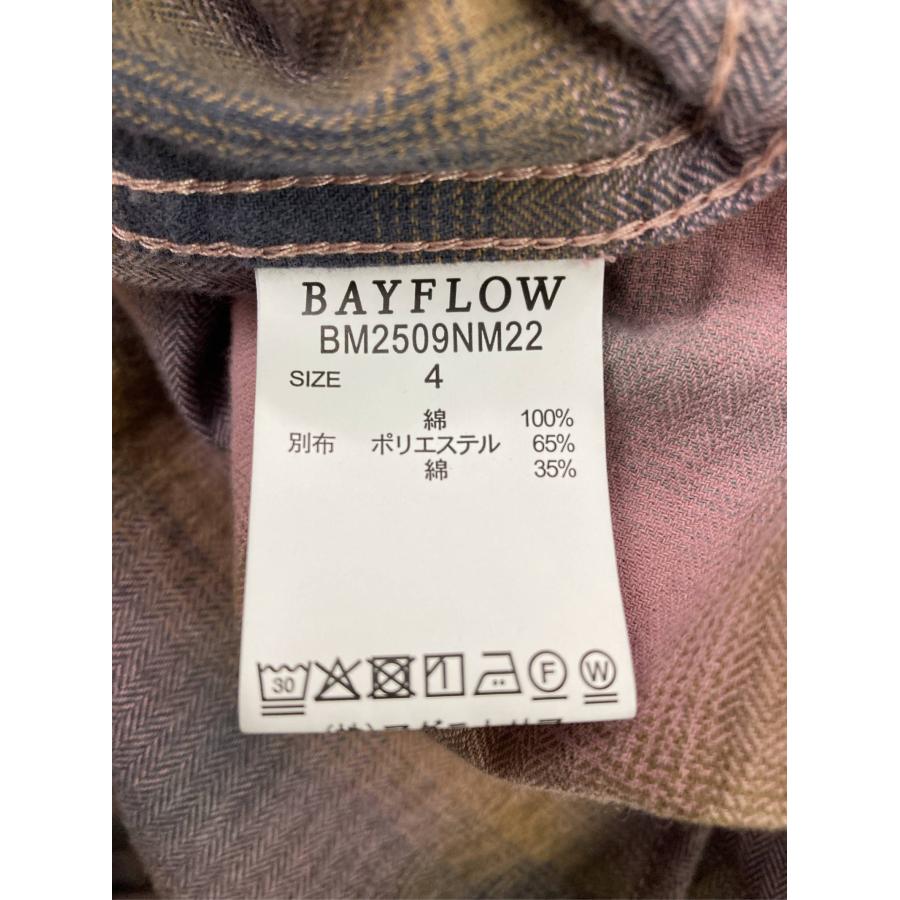 BAYFLOW ベイフロー シャツ/ブラウス 4 ピンク コットン 無地 チェック柄 長袖 レギュラーカラー メンズ | BAYFLOW | 04