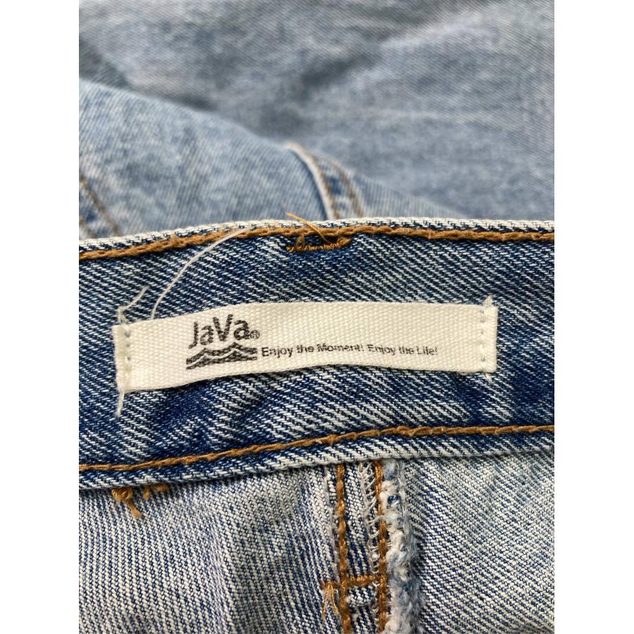 JaVa ジャバ デニムパンツ S ブルー フルレングス 無地 フリンジ ワイド・ルーズ ストレート レギュラー ヴィンテージ レディース |  | 02