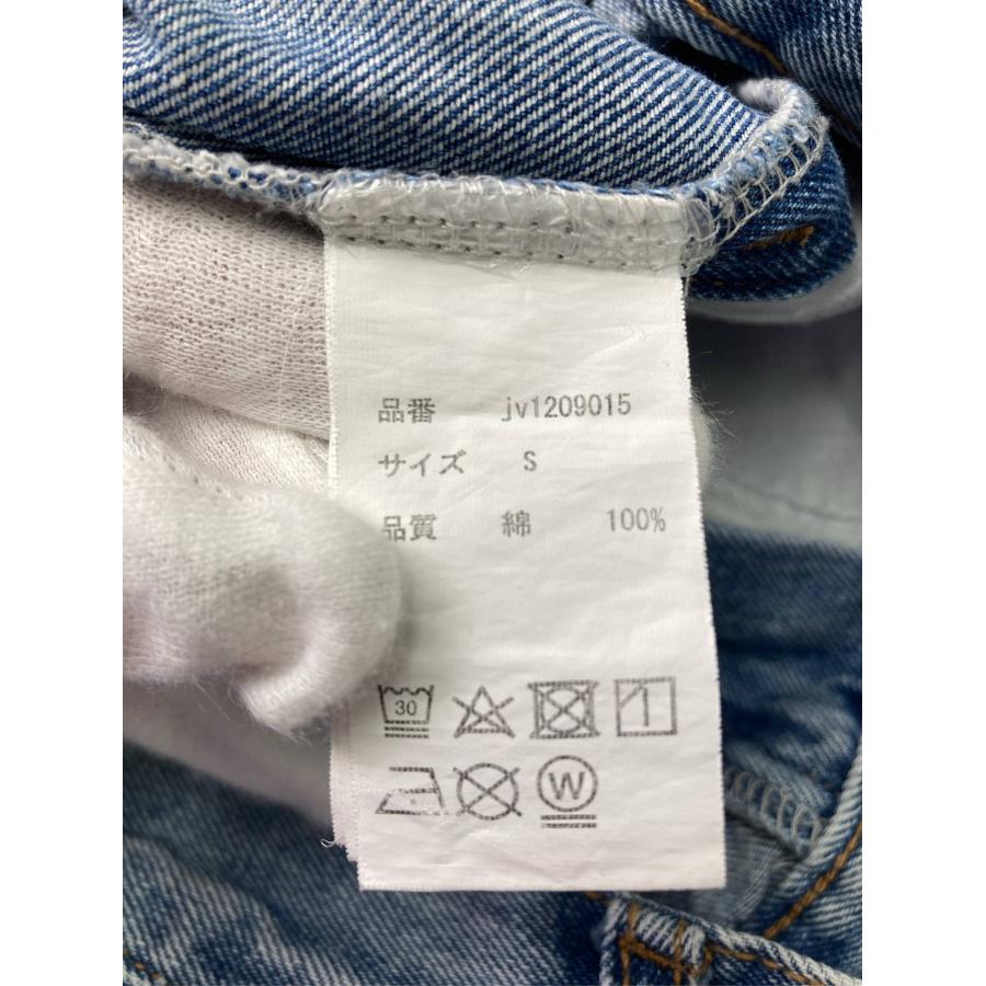 JaVa ジャバ デニムパンツ S ブルー フルレングス 無地 フリンジ ワイド・ルーズ ストレート レギュラー ヴィンテージ レディース |  | 03