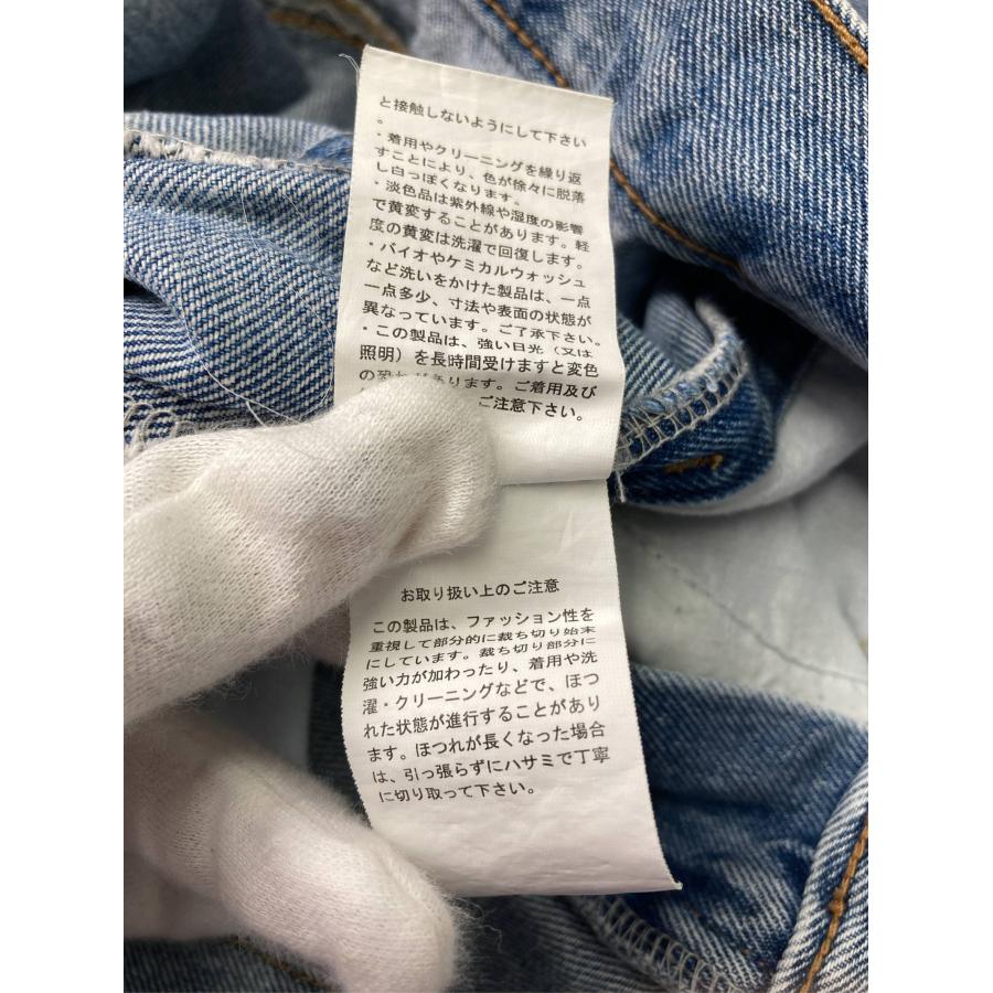 JaVa ジャバ デニムパンツ S ブルー フルレングス 無地 フリンジ ワイド・ルーズ ストレート レギュラー ヴィンテージ レディース |  | 05