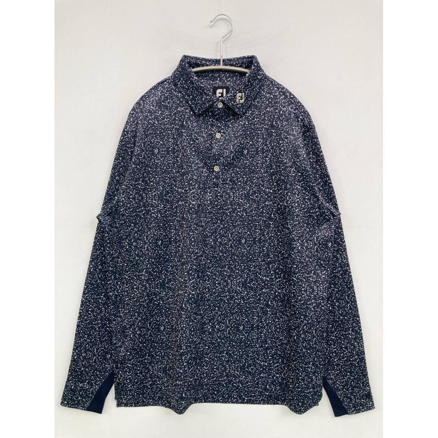 FOOT JOY ポロシャツ XL ネイビー ブランドロゴ その他総柄 長袖 メンズ | 