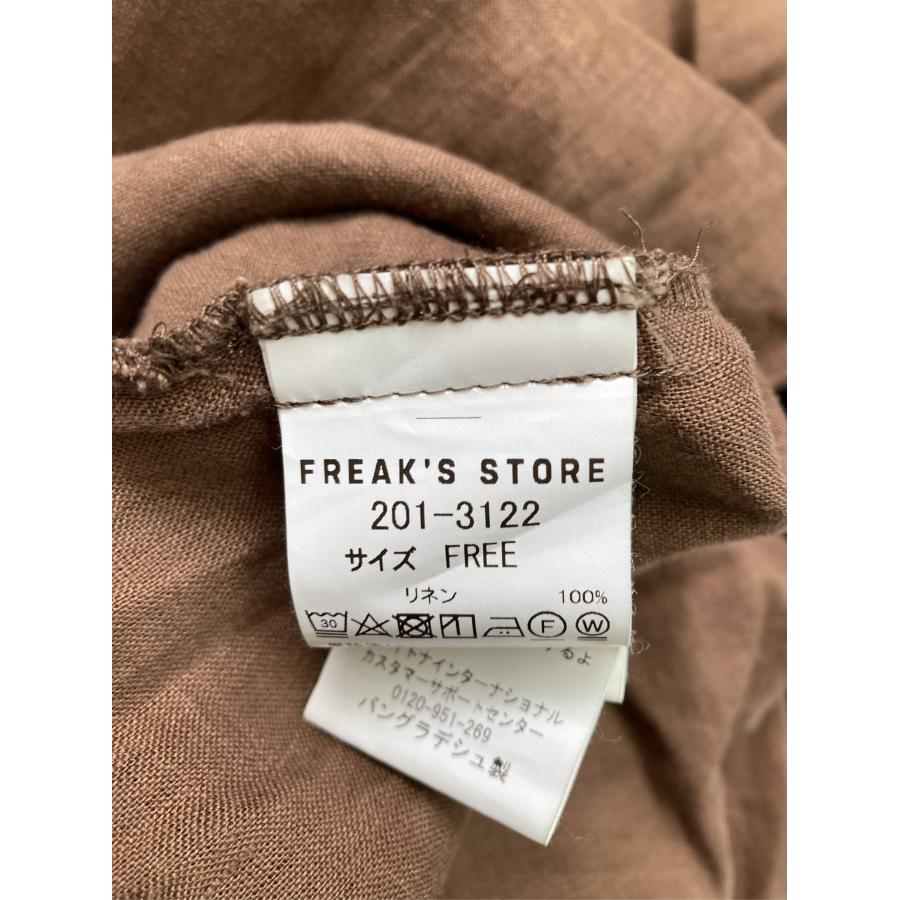FREAK'S STORE フリークスストア シャツワンピース FREE ブラウン リネン・麻 無地 長袖 ロング・マキシ丈 レディース | FREAK'S STORE | 03