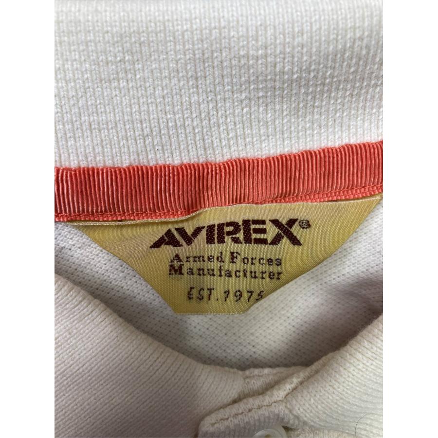 AVIREX アヴィレックス ポロシャツ L アイボリー バックプリント ワンポイント 刺繍 半袖 メンズ | AVIREX | 02