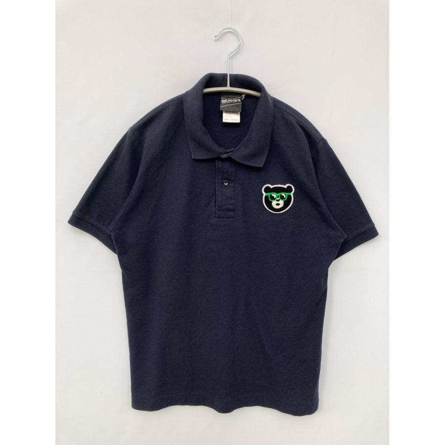 BEAMS T ポロシャツ M ネイビー ワンポイント 半袖 メンズ | BEAMS T