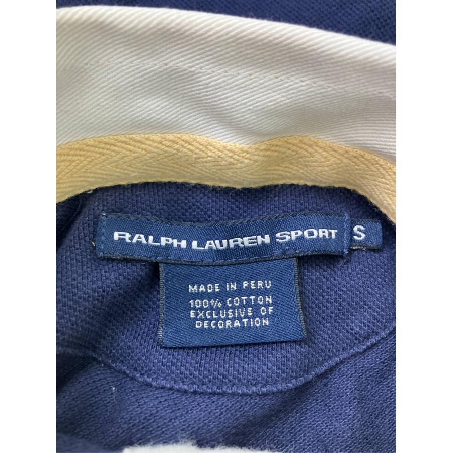 RALPH LAUREN SPORT ラルフローレンスポーツ ワンピース S ネイビー コットン バックプリント ブランドロゴ ライン柄 レディース |  | 02