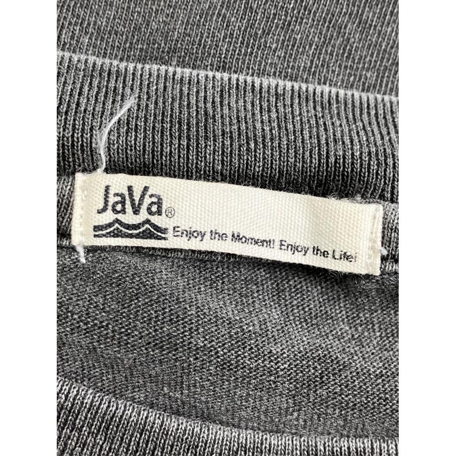JaVa ジャバ Tシャツ/カットソー L グレー クルーネック(丸首) 半袖 前面プリント バックプリント ブランドロゴ メンズ レディース |  | 02