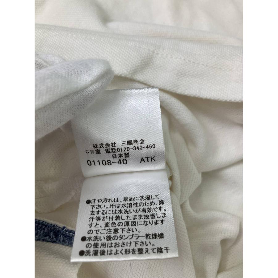 BURBERRY BLACK LABEL バーバリーブラックレーベル ポロシャツ 2 アイボリー 無地 ワンポイント ブランドロゴ 半袖 メンズ | BURBERRY BLACK LABEL | 05