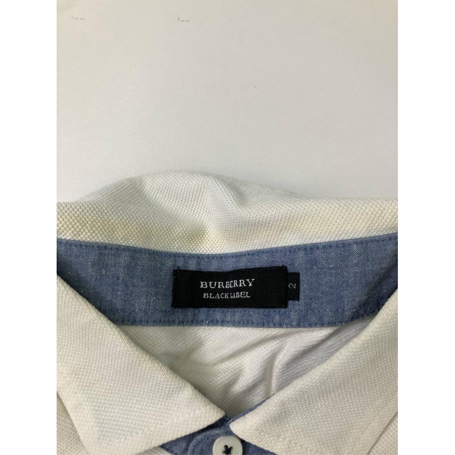 BURBERRY BLACK LABEL バーバリーブラックレーベル ポロシャツ 2 アイボリー 無地 ワンポイント ブランドロゴ 半袖 メンズ | BURBERRY BLACK LABEL | 07