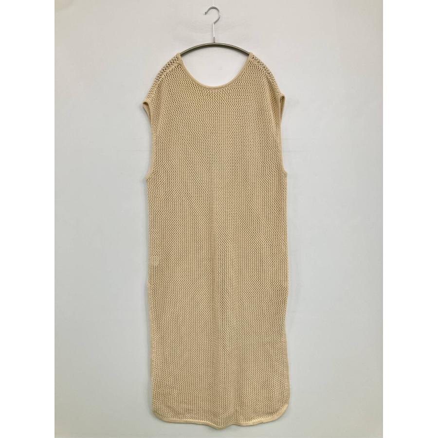 SELECT MOCA セレクトモカ ワンピース F ベージュ コットン ニット 無地 袖なし ロング・マキシ丈 レディース | 