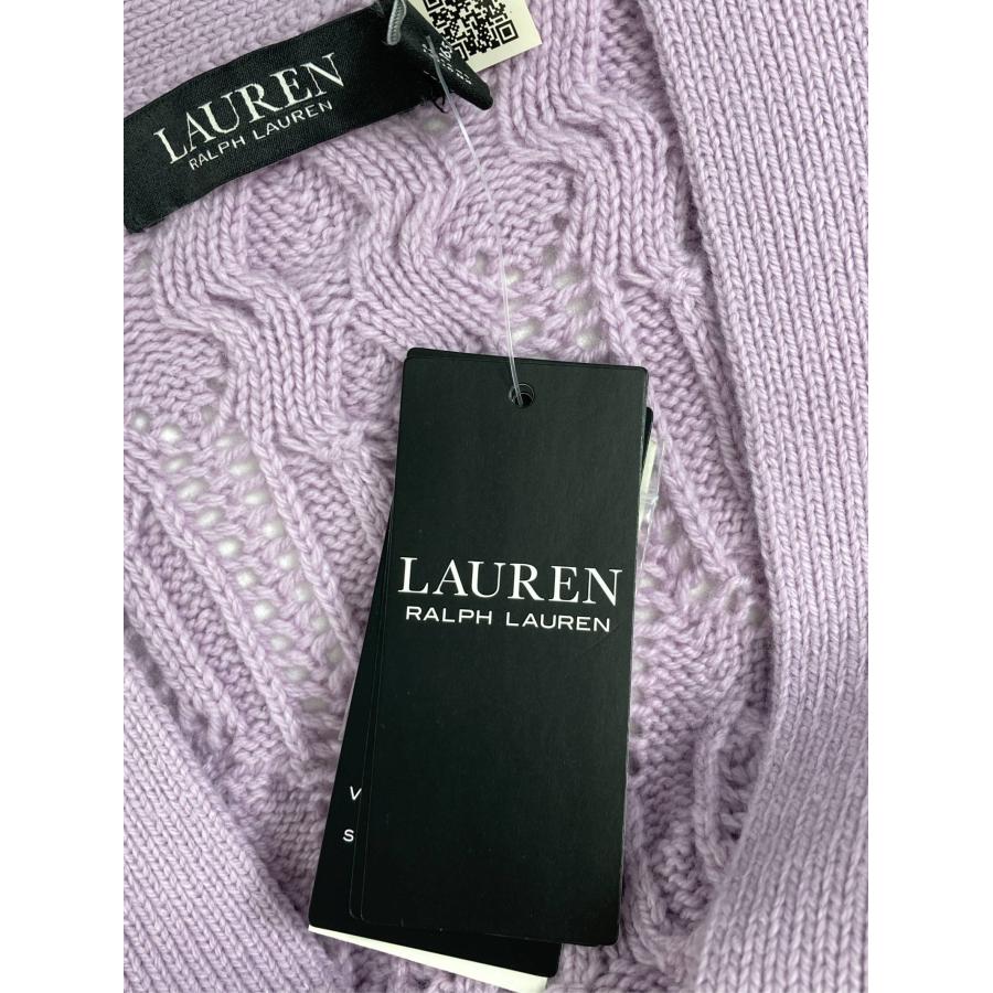 Ralph Lauren ラルフローレン カーディガン/ボレロ M パープル ウール・ニット 長袖 無地 ミドル丈 レディース |  | 08