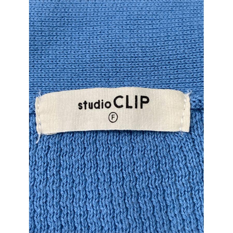 studio CLIP スタディオクリップ カーディガン/ボレロ F ブルー コットン 無地 ミドル丈 長袖 レディース | studio CLIP | 02
